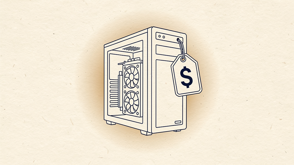A home AI lab build under $1,000 — hero illustration