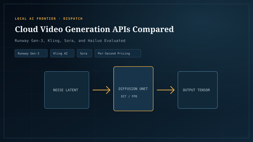 Cloud video generation APIs compared: Runway, fal.ai, Pika, and Sora for cost and control