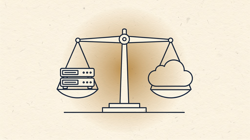Local vs cloud AI: the full comparison — hero illustration