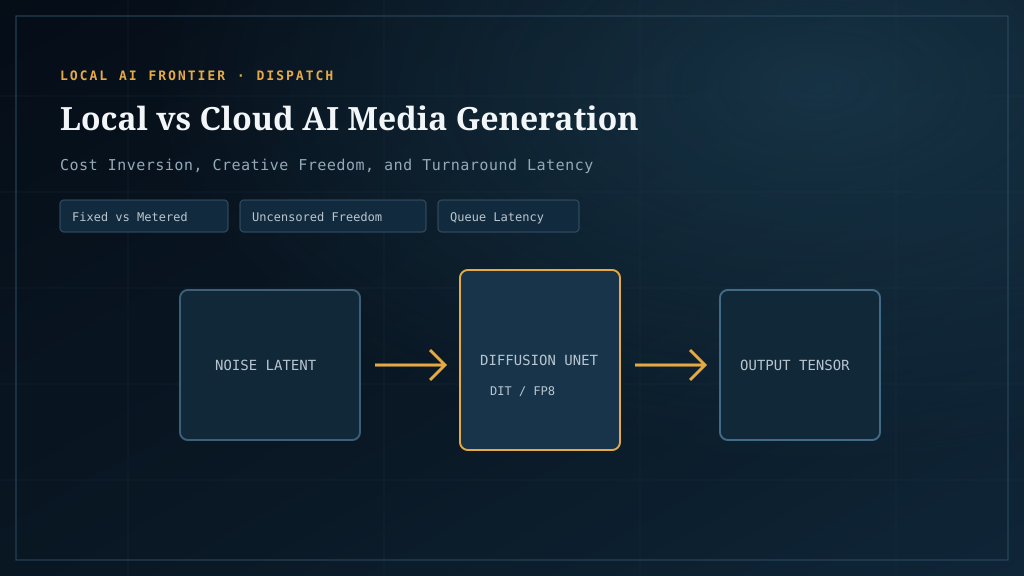Local vs cloud AI generation: the honest decision for image and video workloads