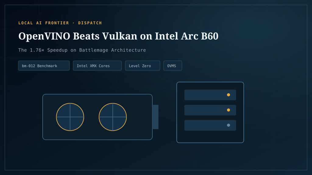 OpenVINO beats Vulkan on the Arc B60 — and we were wrong about SYCL